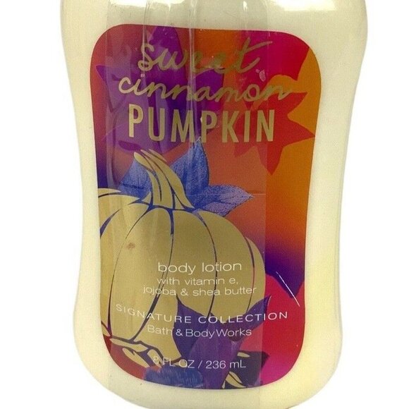 Bath & Body Works Sweet Cinnamon Pumpkin Body Lotion 8 Oz Signature Collection - Picture 3 of 4